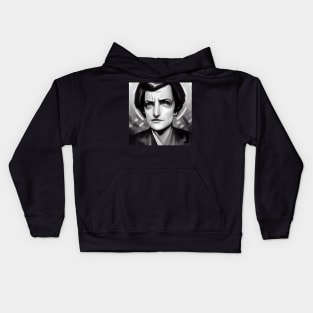 Ayn Rand Portrait | Manga style Kids Hoodie